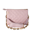 Louis Vuitton Louis Vuitton Rose Pink Monogram Embossed Lambskin Coussin PM