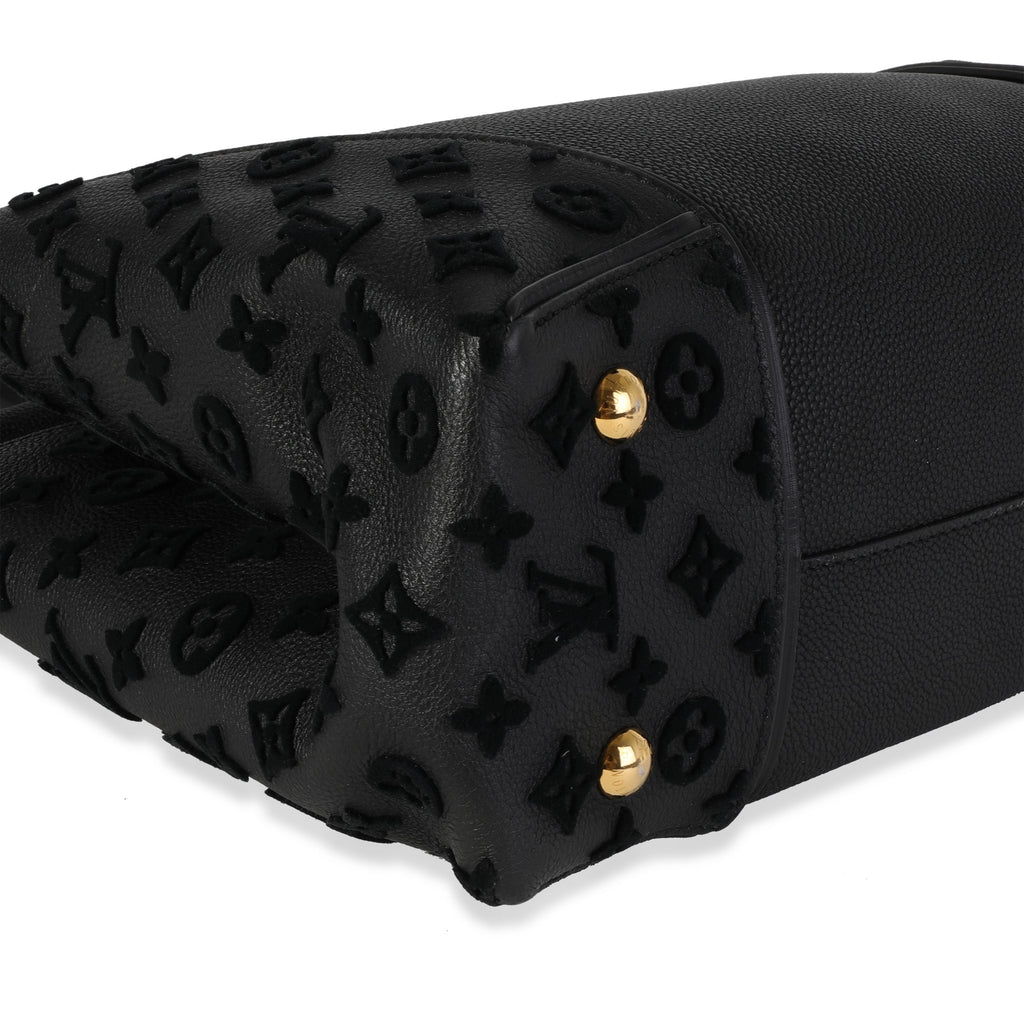 Louis Vuitton Louis Vuitton Black Veau Cachemire Calfskin W Tote