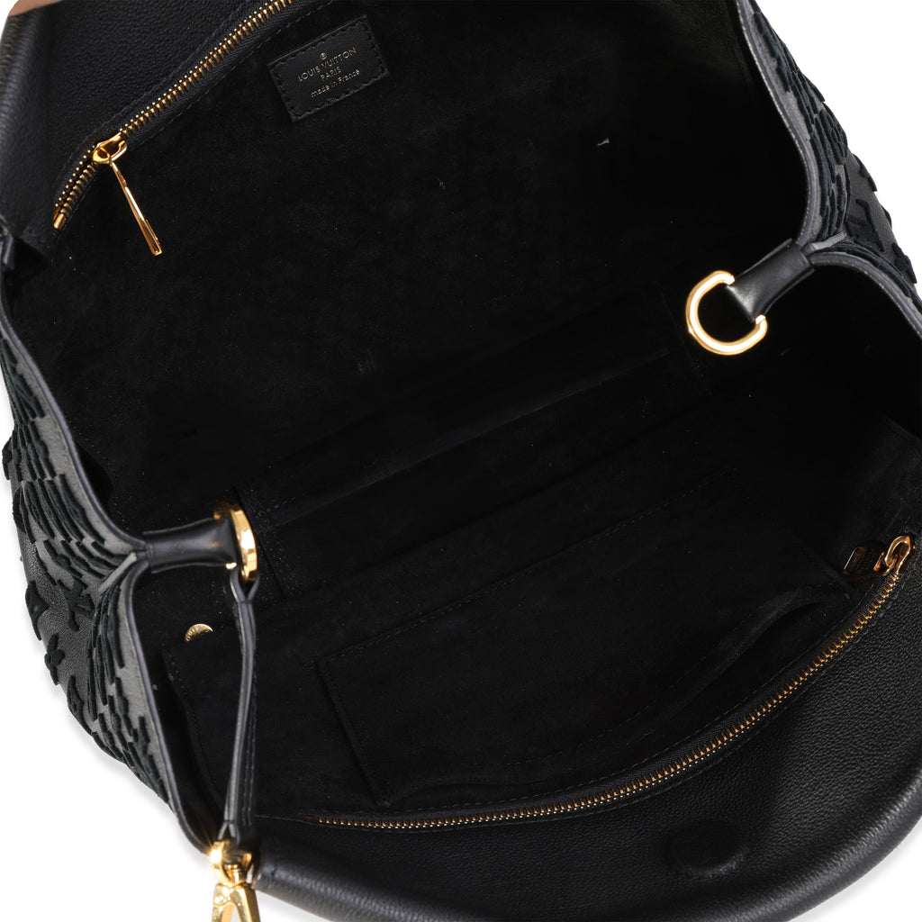 Louis Vuitton Louis Vuitton Black Veau Cachemire Calfskin W Tote