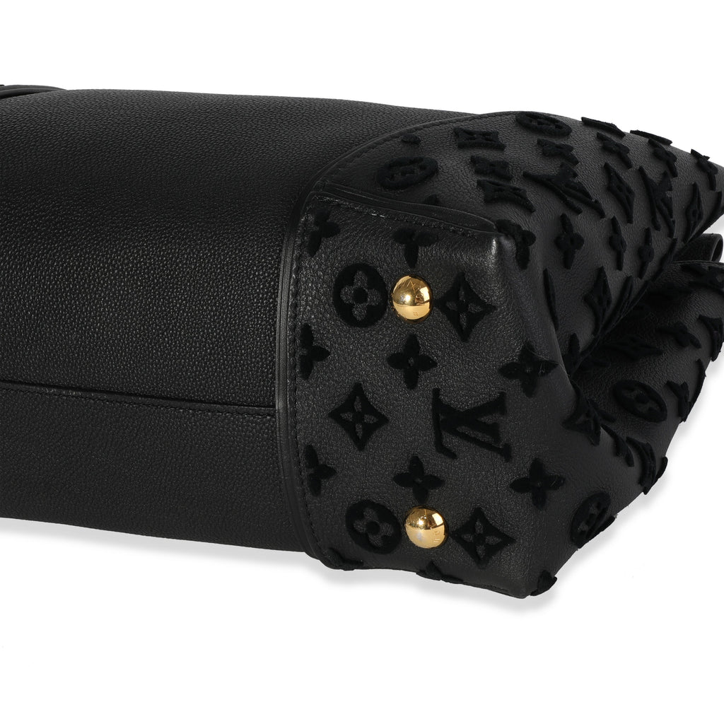 Louis Vuitton Louis Vuitton Black Veau Cachemire Calfskin W Tote