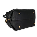 Louis Vuitton Louis Vuitton Black Mahina Leather Galatea PM