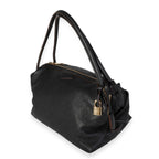 Louis Vuitton Louis Vuitton Black Mahina Leather Galatea PM