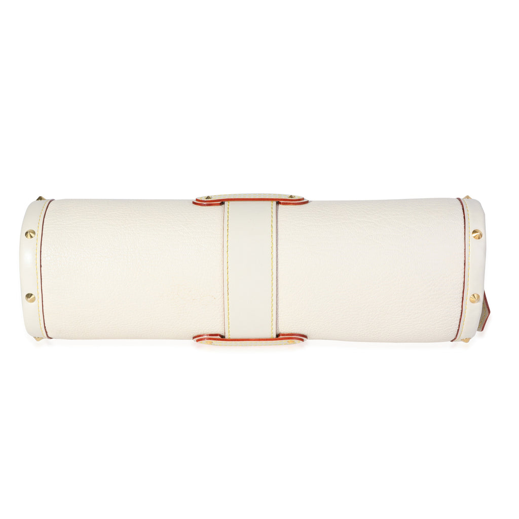 Louis Vuitton Louis Vuitton White Suhali Leather LEpanoui PM