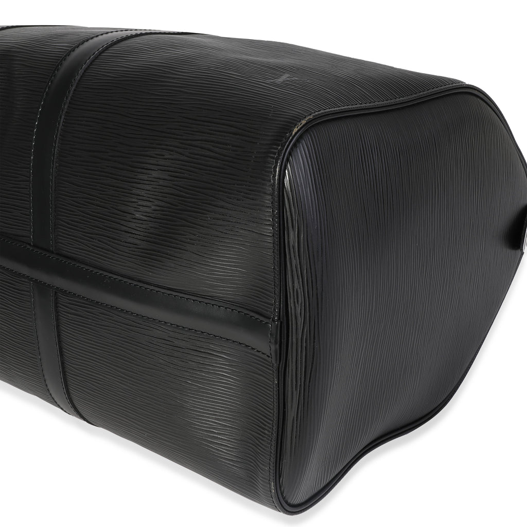 Louis Vuitton Louis Vuitton Black Epi Leather Keepall 45