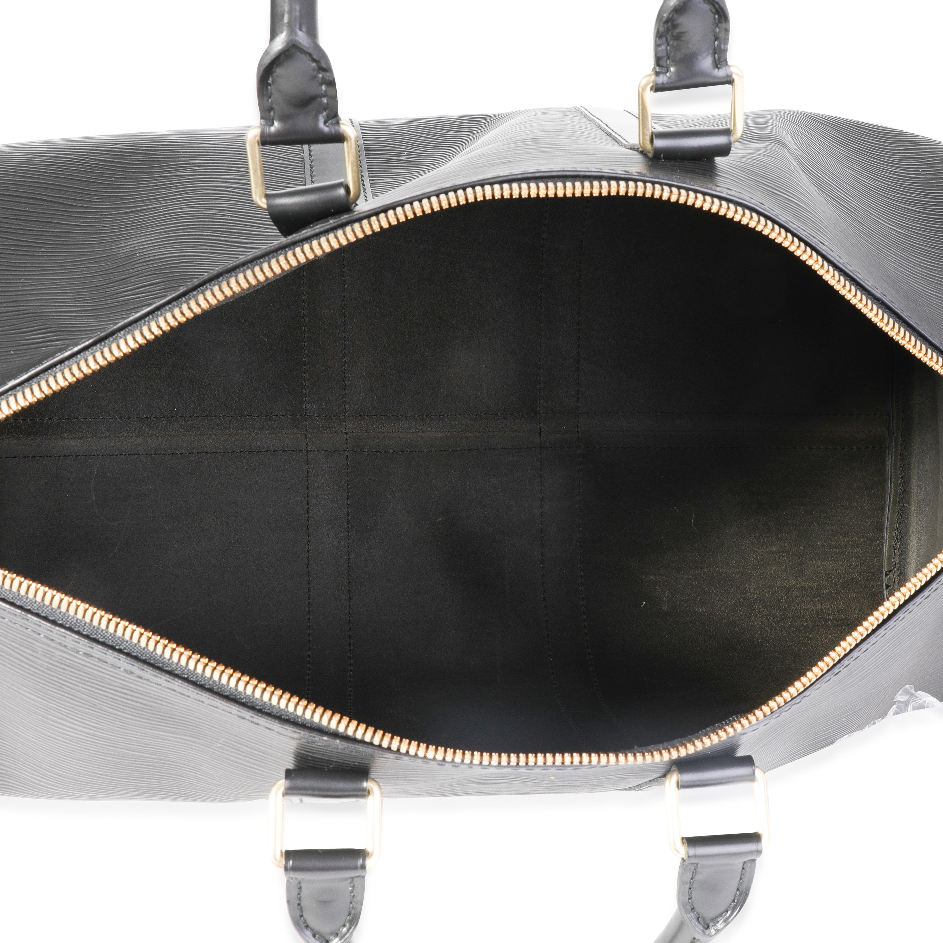 Louis Vuitton Louis Vuitton Black Epi Leather Keepall 45