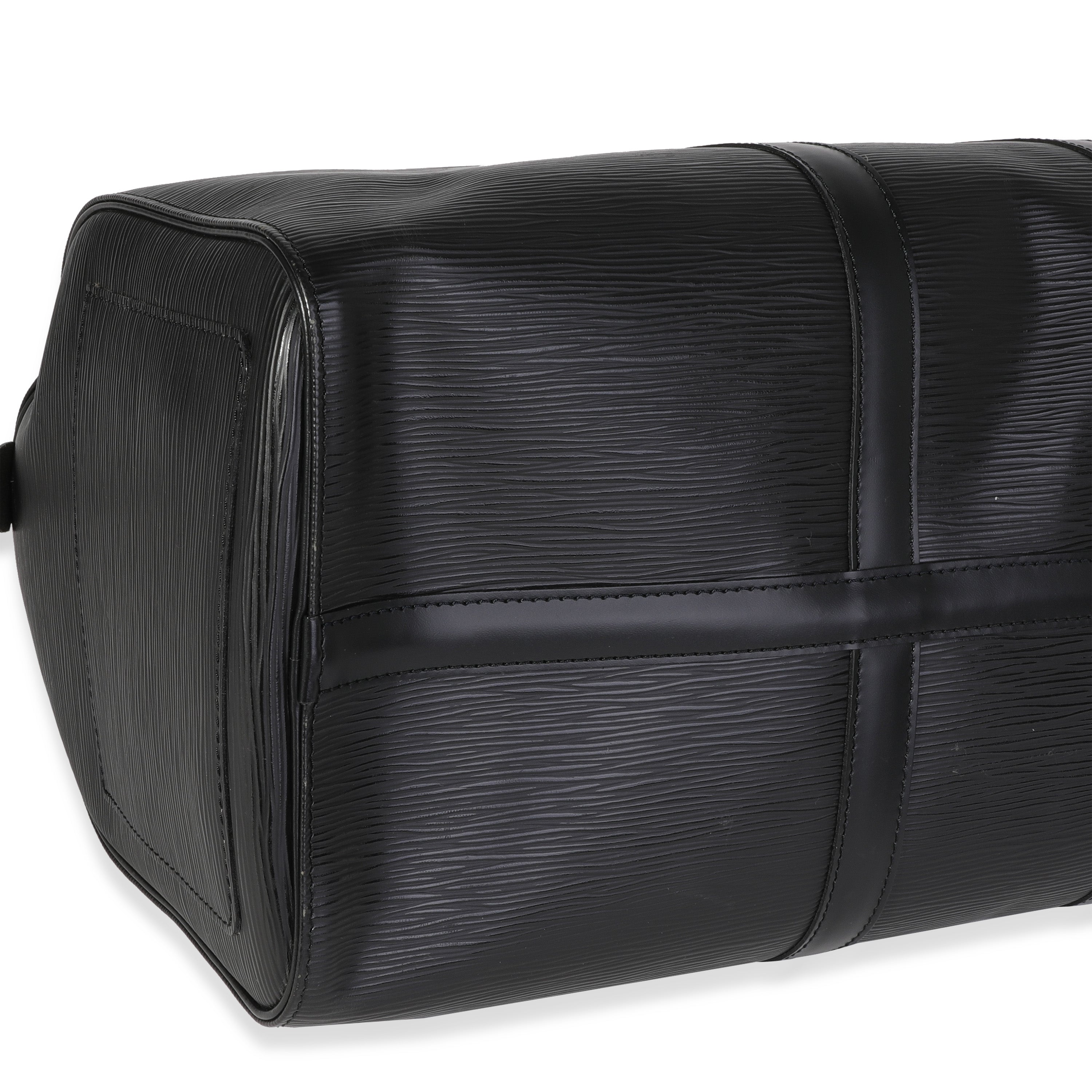 Louis Vuitton Louis Vuitton Black Epi Leather Keepall 45