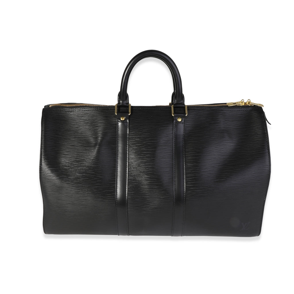 Louis Vuitton Louis Vuitton Black Epi Leather Keepall 45