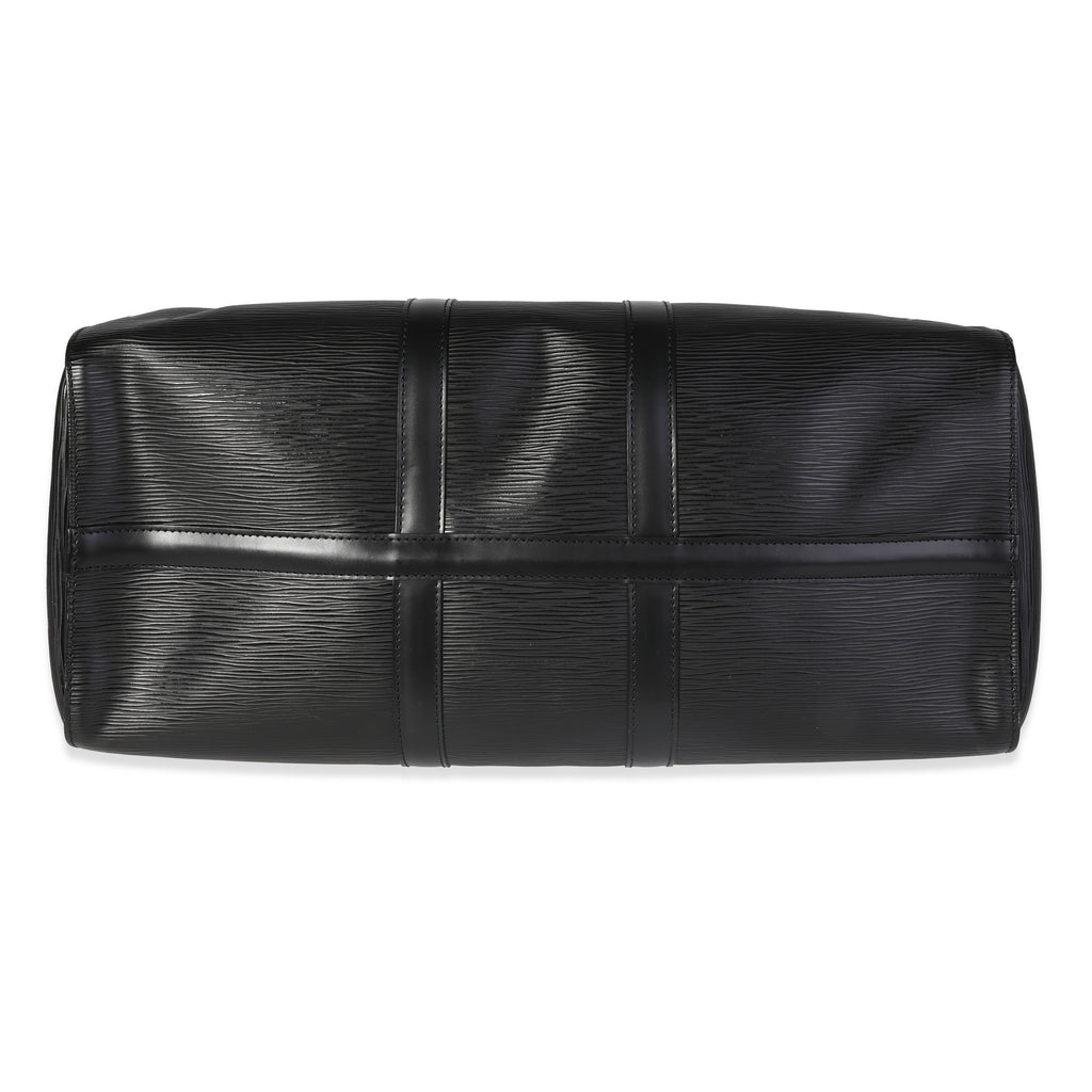 Louis Vuitton Louis Vuitton Black Epi Leather Keepall 45