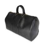 Louis Vuitton Louis Vuitton Black Epi Leather Keepall 45