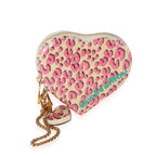Louis Vuitton Louis Vuitton x Stephen Sprouse Blanc Corail Leopard Vernis Heart Coin Purse