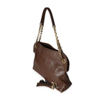 Louis Vuitton Louis Vuitton Limited Edition Brown Embossed Leather Paris Souple Wish Bag