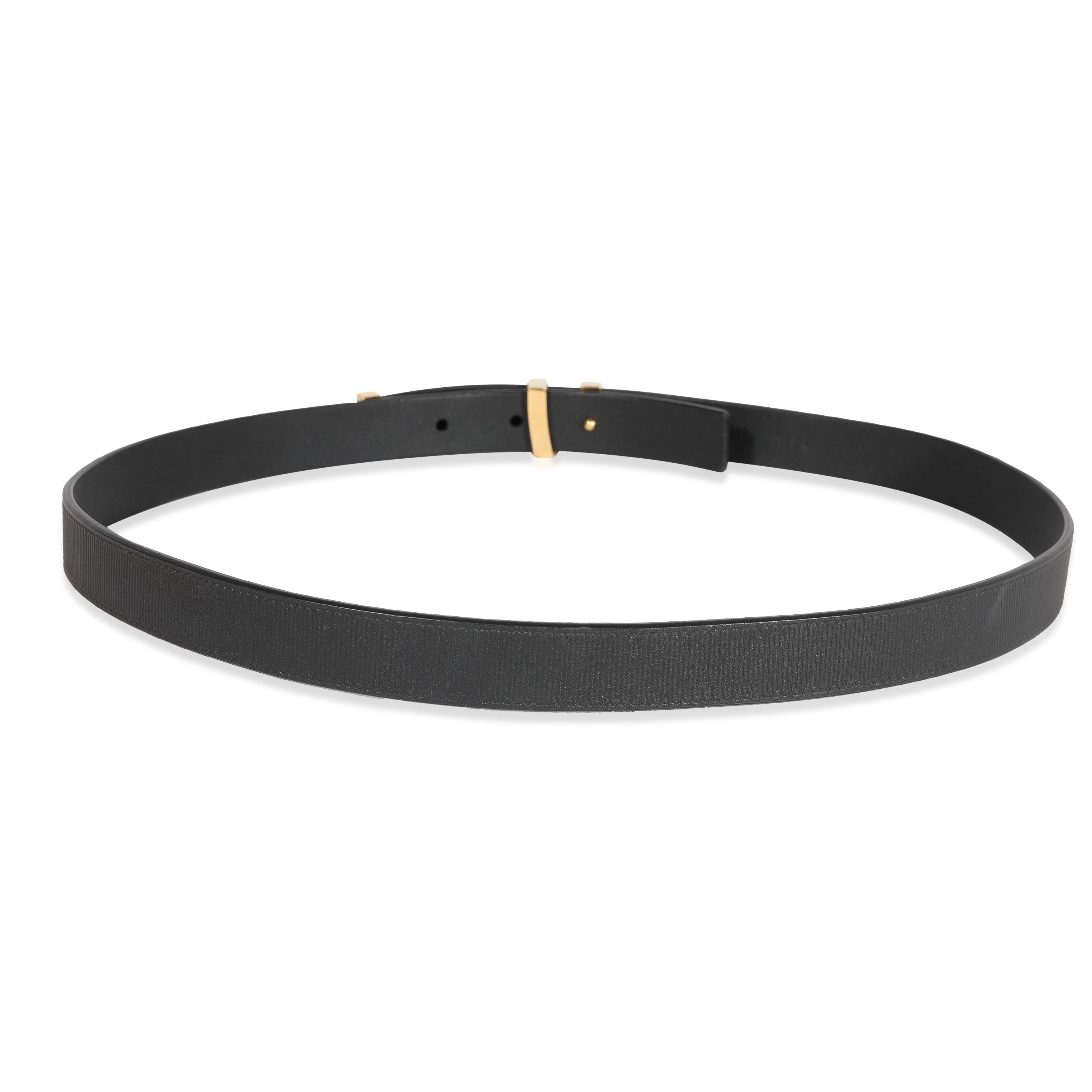 Louis Vuitton Black Embossed LV Initiales 20MM 75