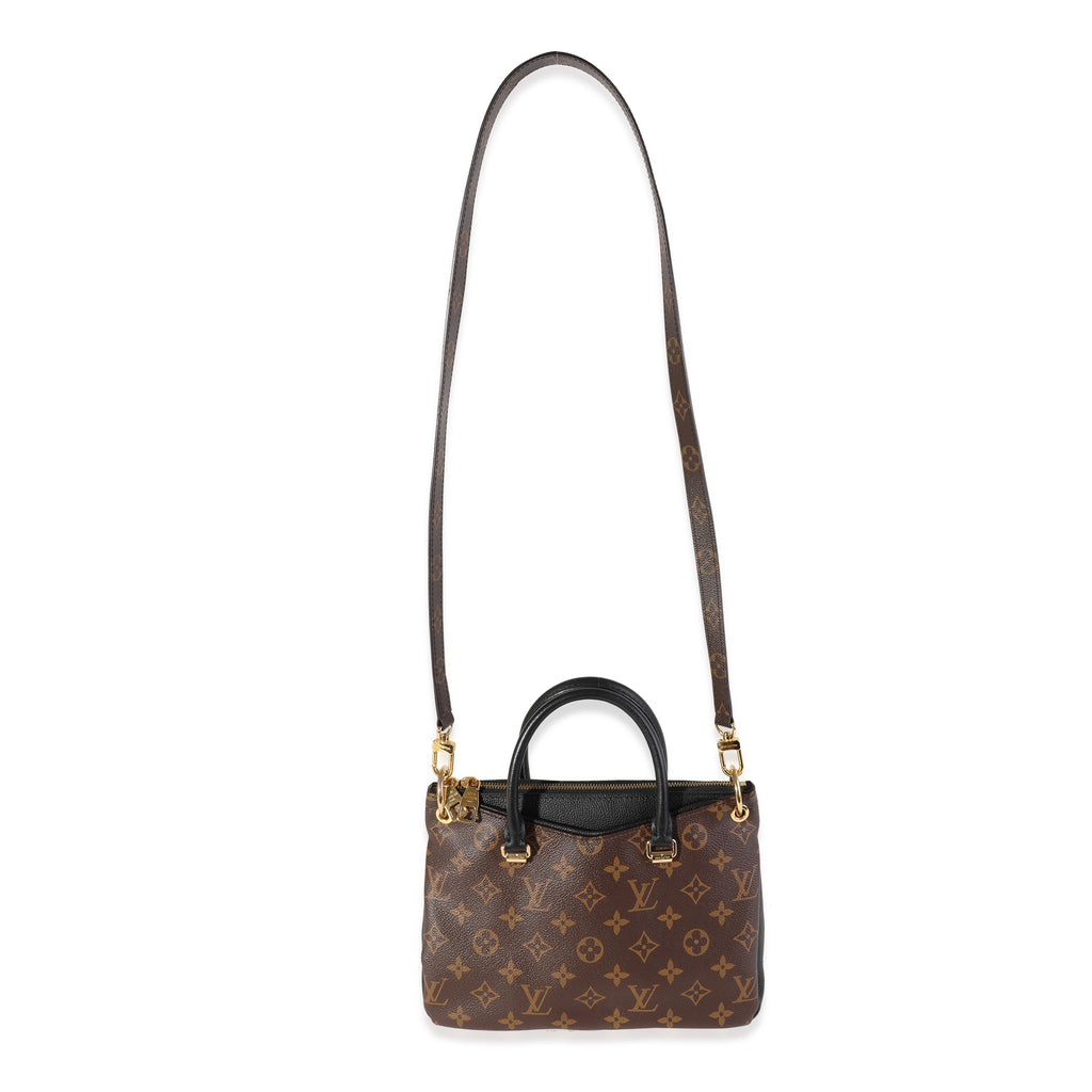 Louis Vuitton Louis Vuitton Monogram Canvas & Black Leather Pallas BB
