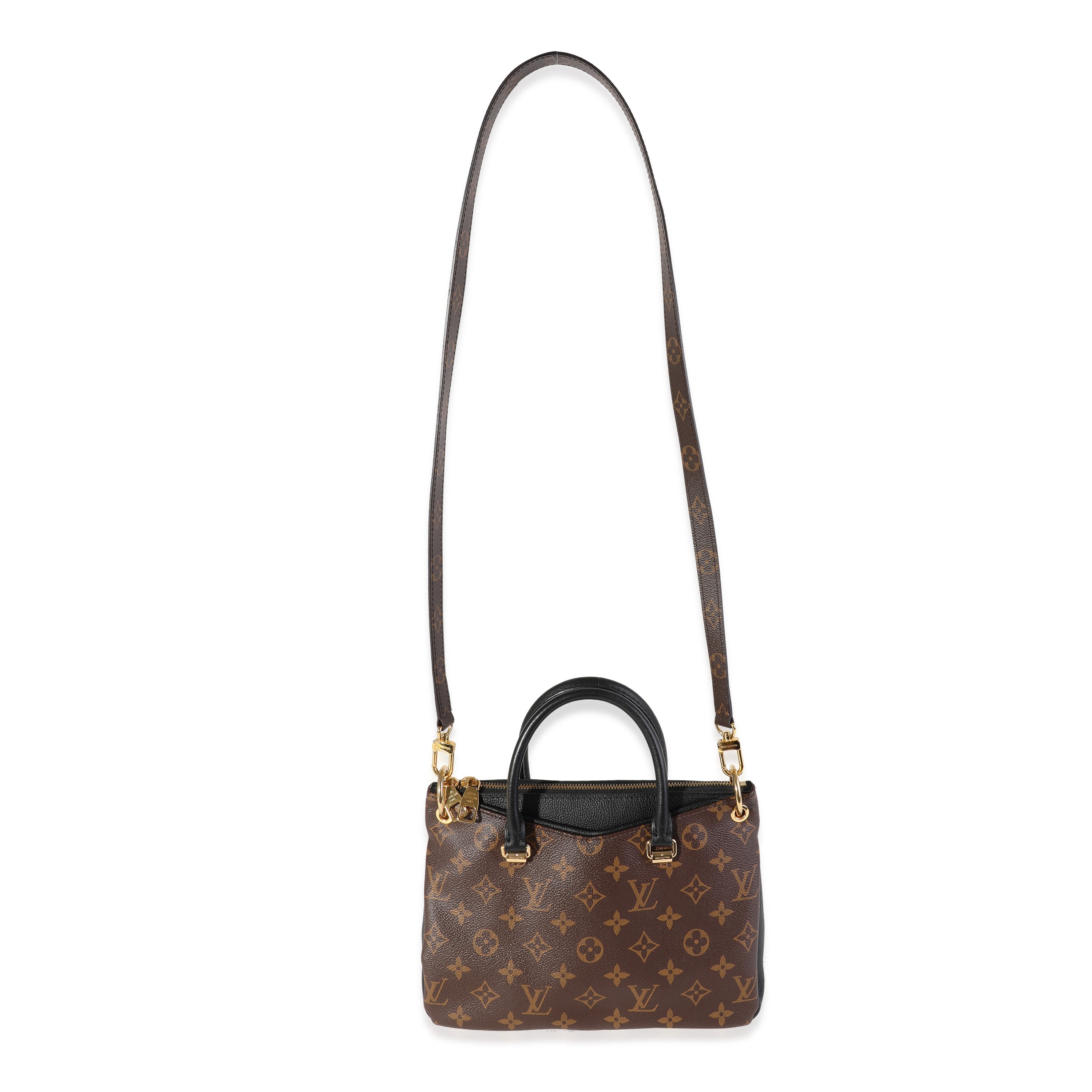 Louis Vuitton Louis Vuitton Monogram Canvas & Black Leather Pallas BB