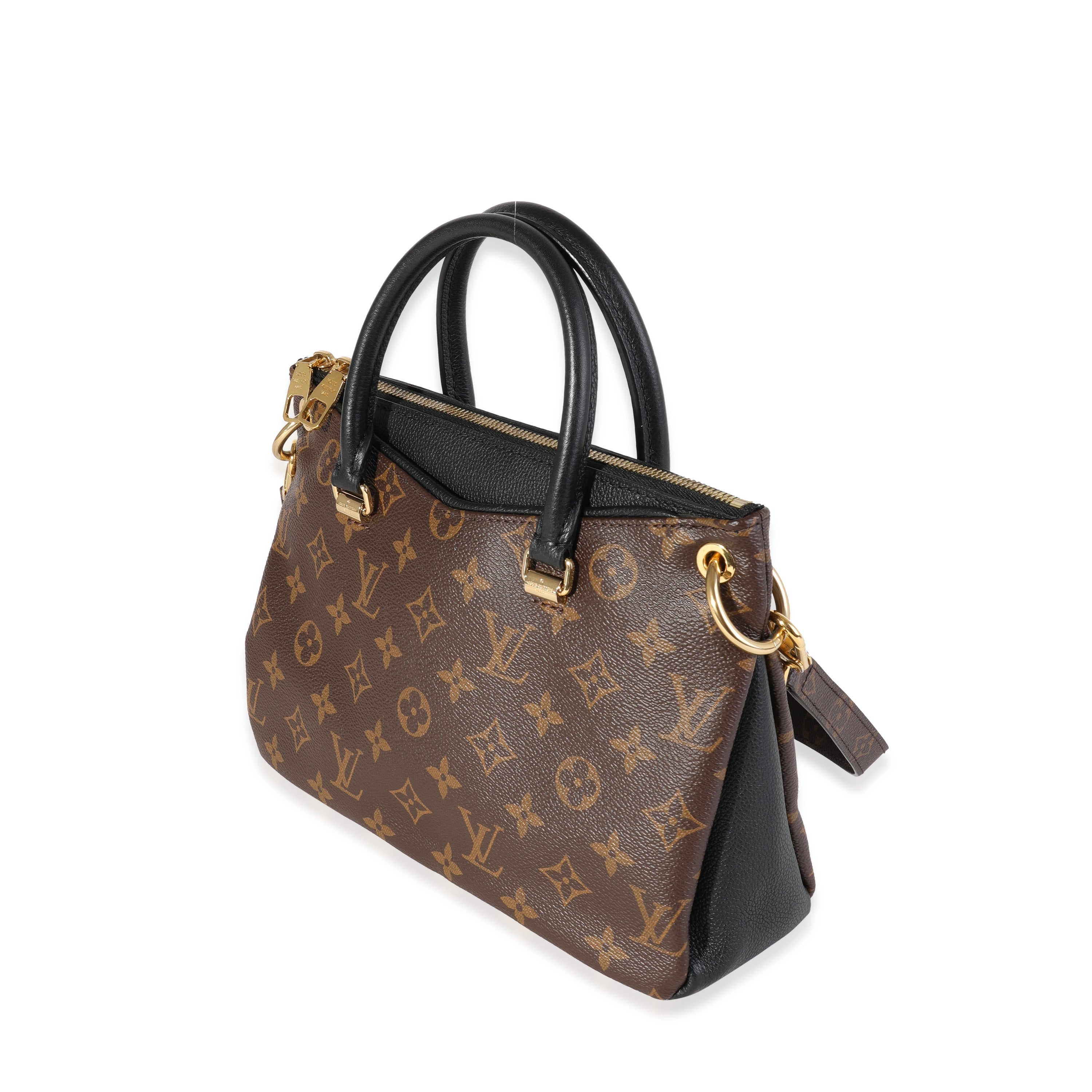 Louis Vuitton Louis Vuitton Monogram Canvas & Black Leather Pallas BB