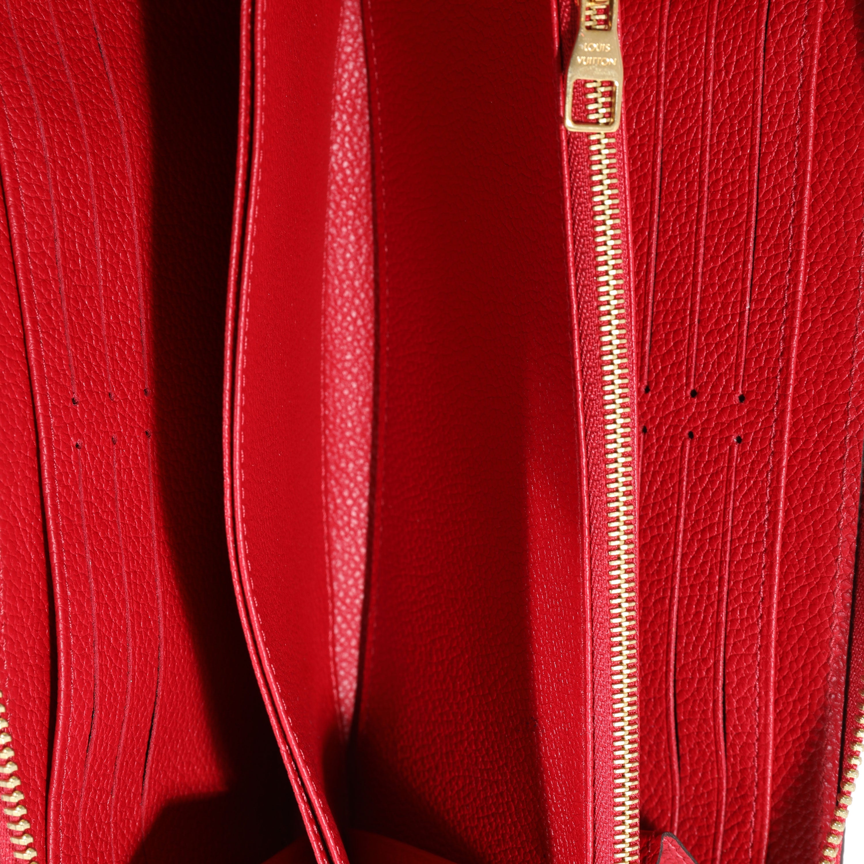 Louis Vuitton Louis Vuitton Red Monogram Empreinte Zippy Wallet