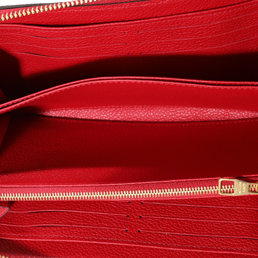 Louis Vuitton Louis Vuitton Red Monogram Empreinte Zippy Wallet