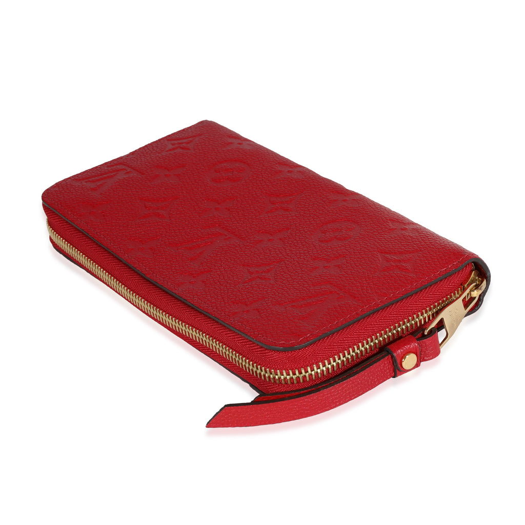 Louis Vuitton Louis Vuitton Red Monogram Empreinte Zippy Wallet