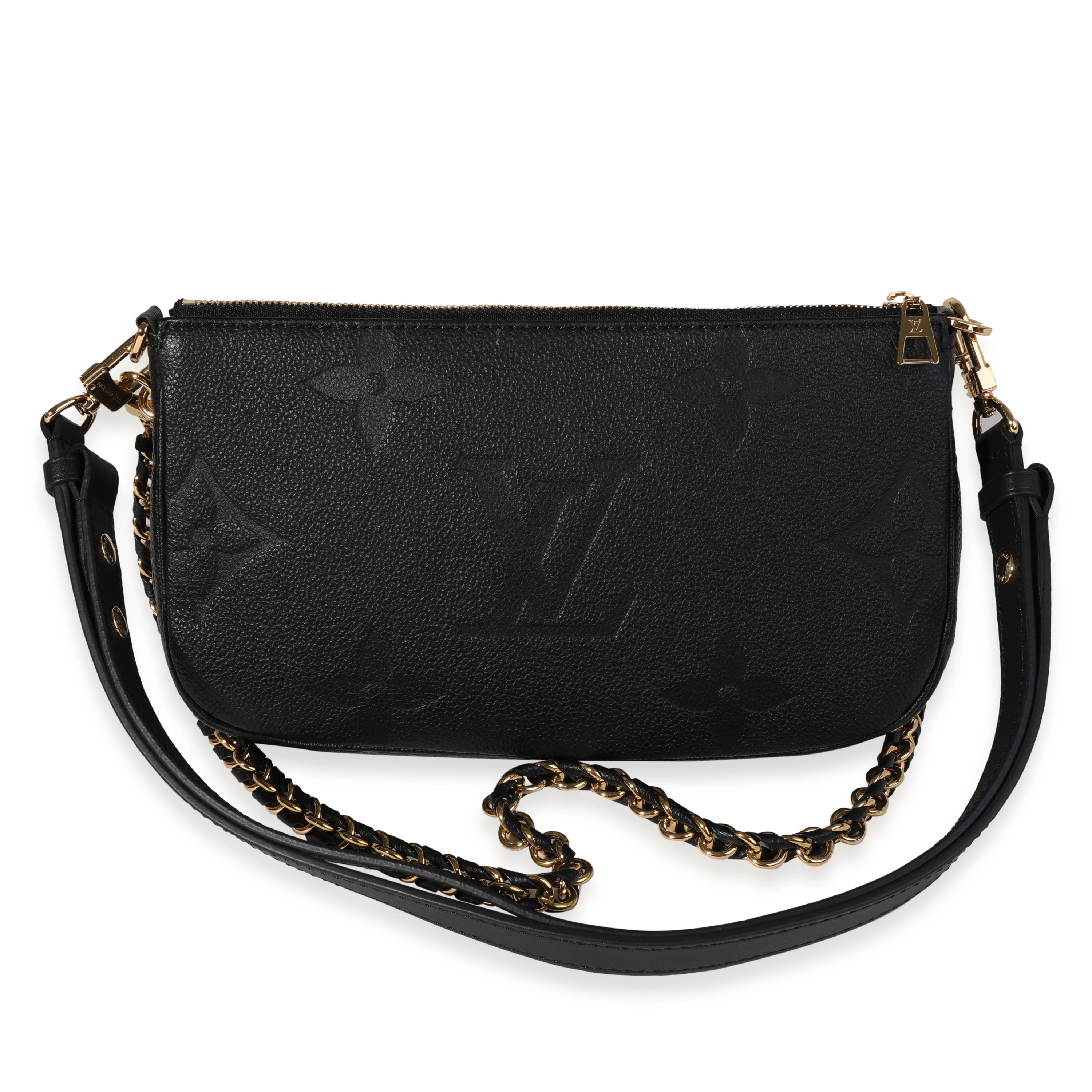 Louis Vuitton Louis Vuitton Black Monogram Empreinte Multi-Pochette Accessoires