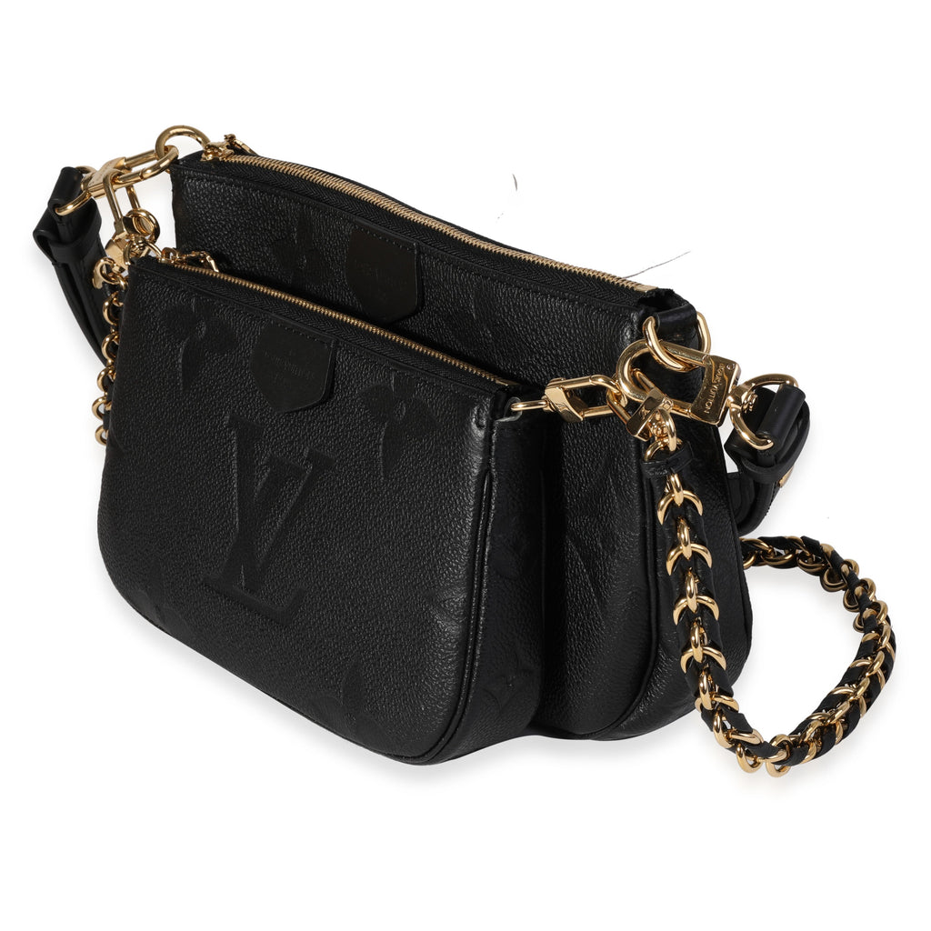 Louis Vuitton Louis Vuitton Black Monogram Empreinte Multi-Pochette Accessoires