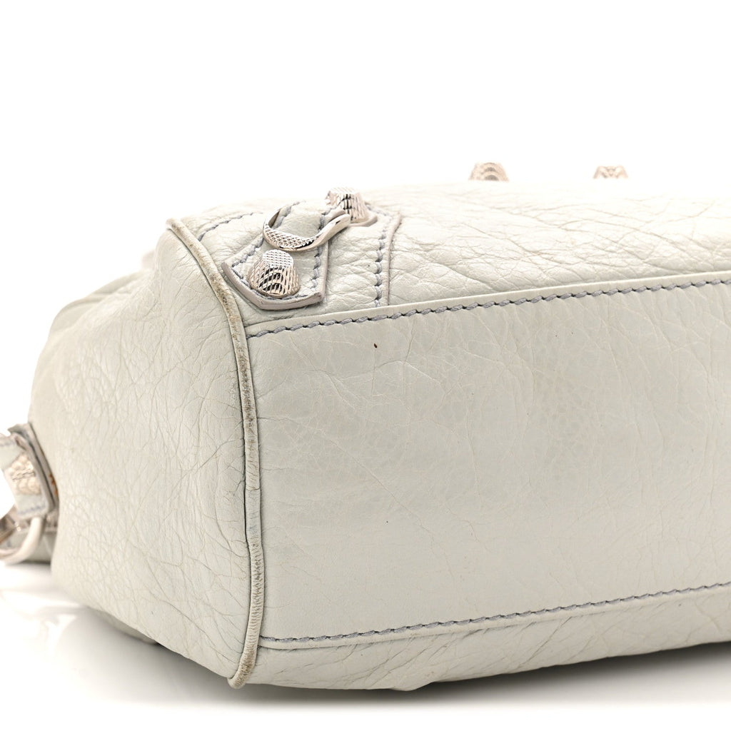Balenciaga Agneau Giant 12 Silver Hardware Mini Twiggy Gris Glace
