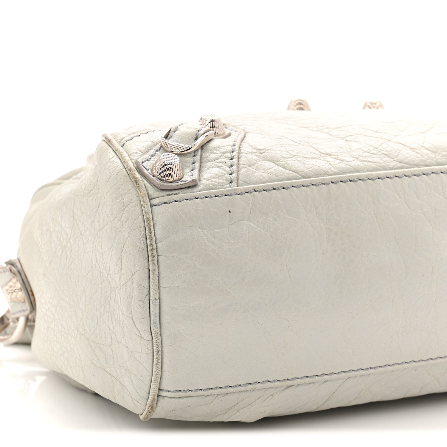 Balenciaga Agneau Giant 12 Silver Hardware Mini Twiggy Gris Glace