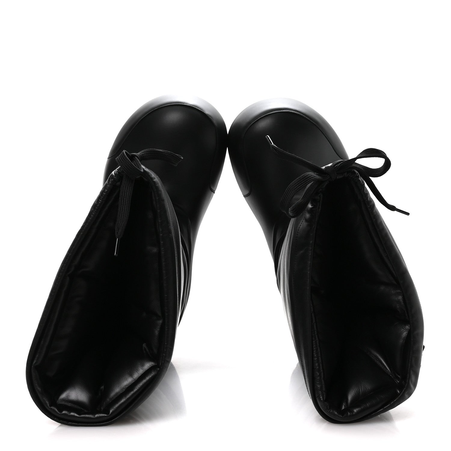 Balenciaga Shiny Super Soft Calfskin Mens Alaska High Boots 43-44 Black
