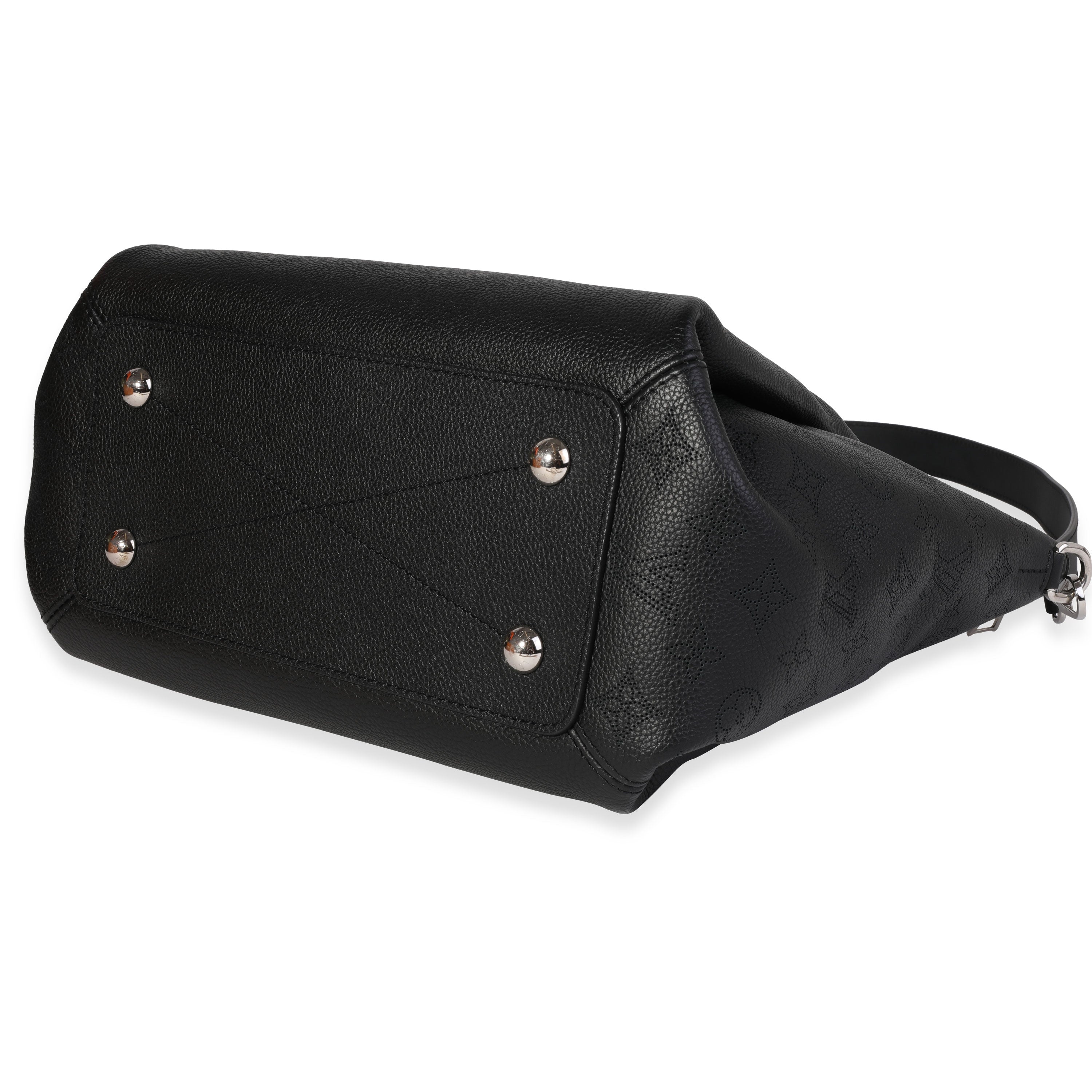 Louis Vuitton Louis Vuitton Black Mahina Leather Haumea Bag