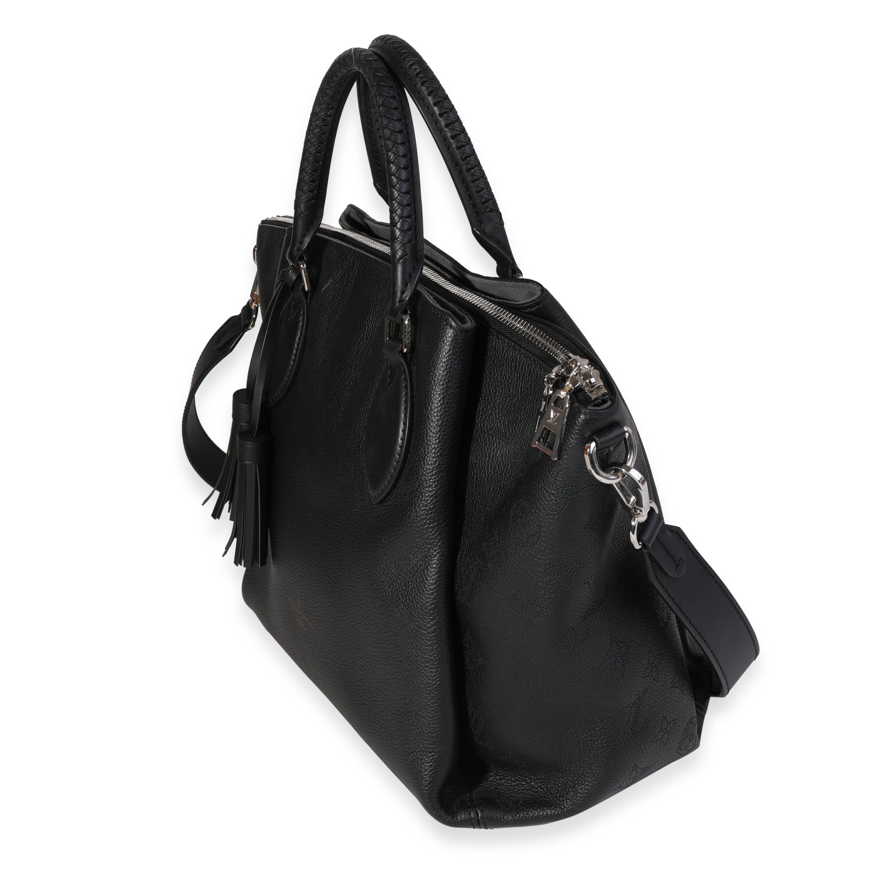 Louis Vuitton Louis Vuitton Black Mahina Leather Haumea Bag