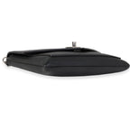 Louis Vuitton Louis Vuitton Black Calf Leather Lockme Chain Pochette