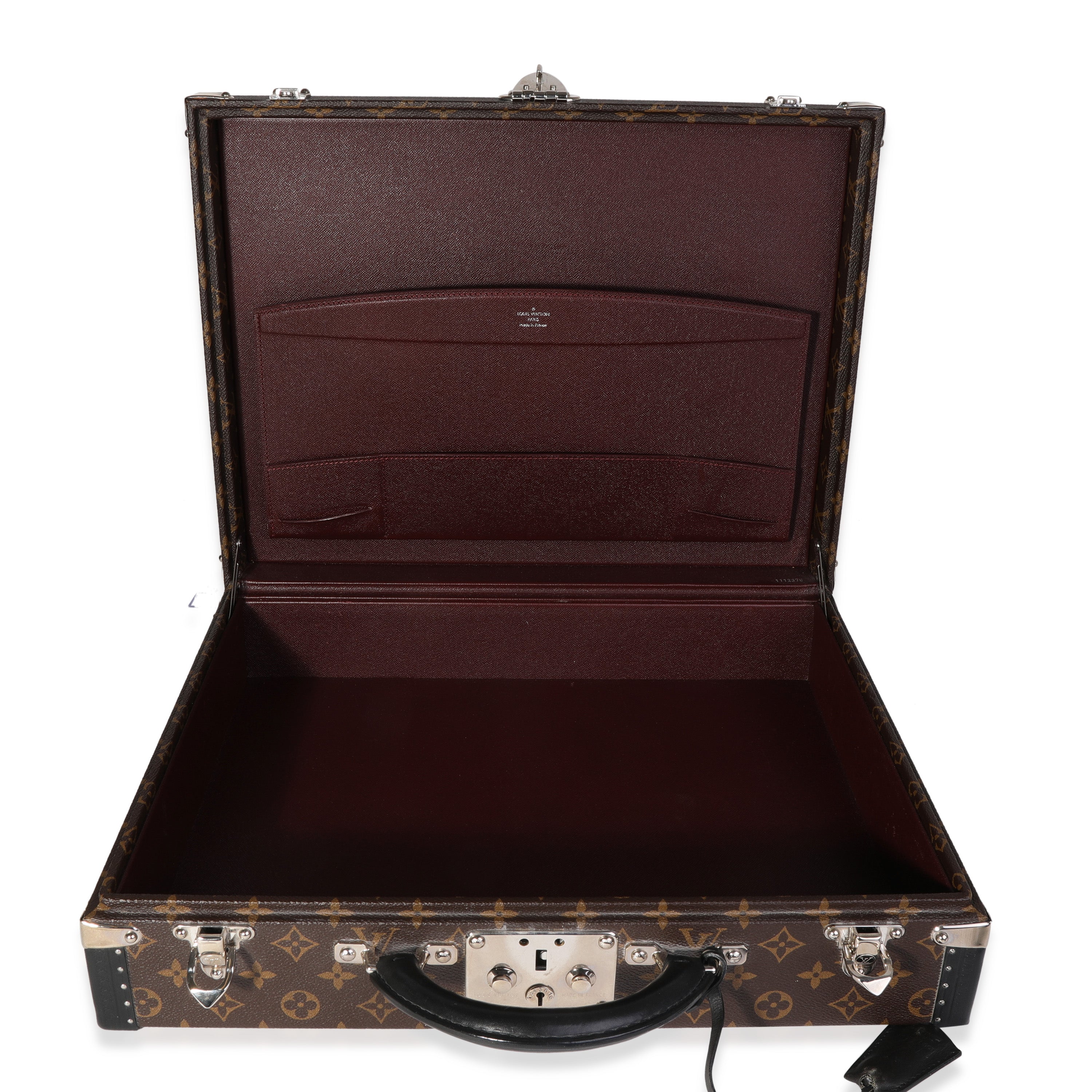 Louis Vuitton Monogram Macassar President Briefcase