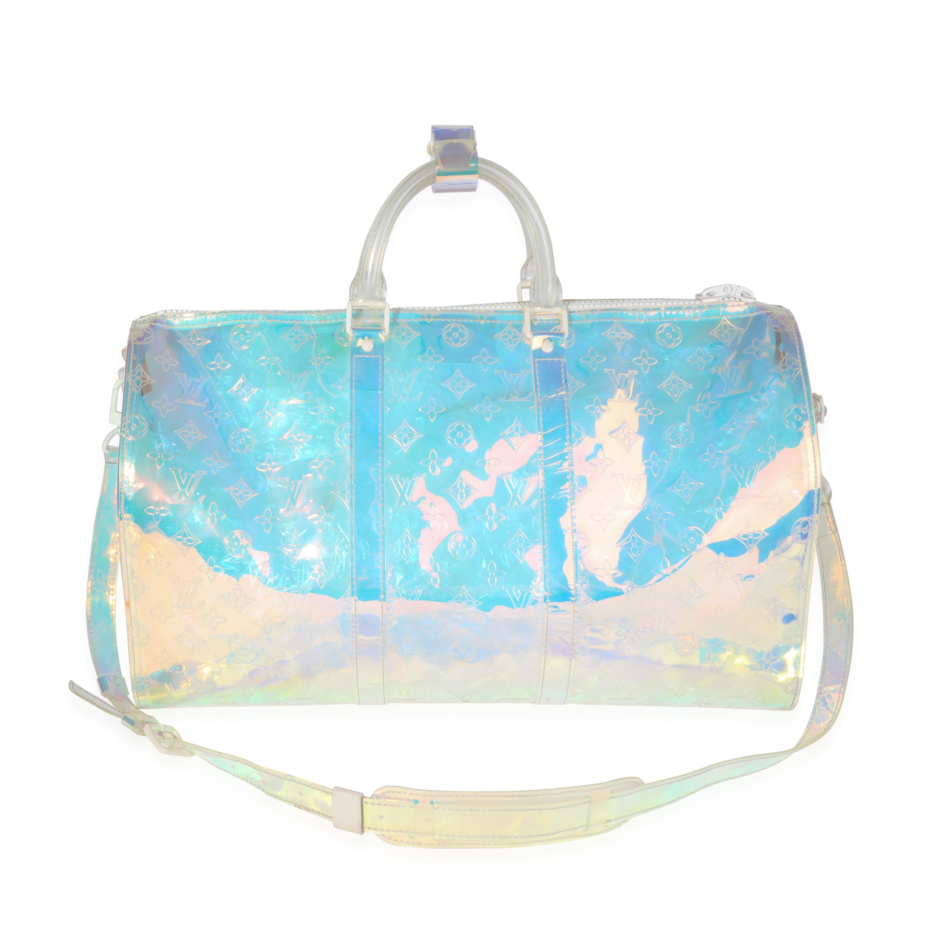 Louis Vuitton Louis Vuitton x Virgil Abloh PVC Prism Keepall Bandoulière 50