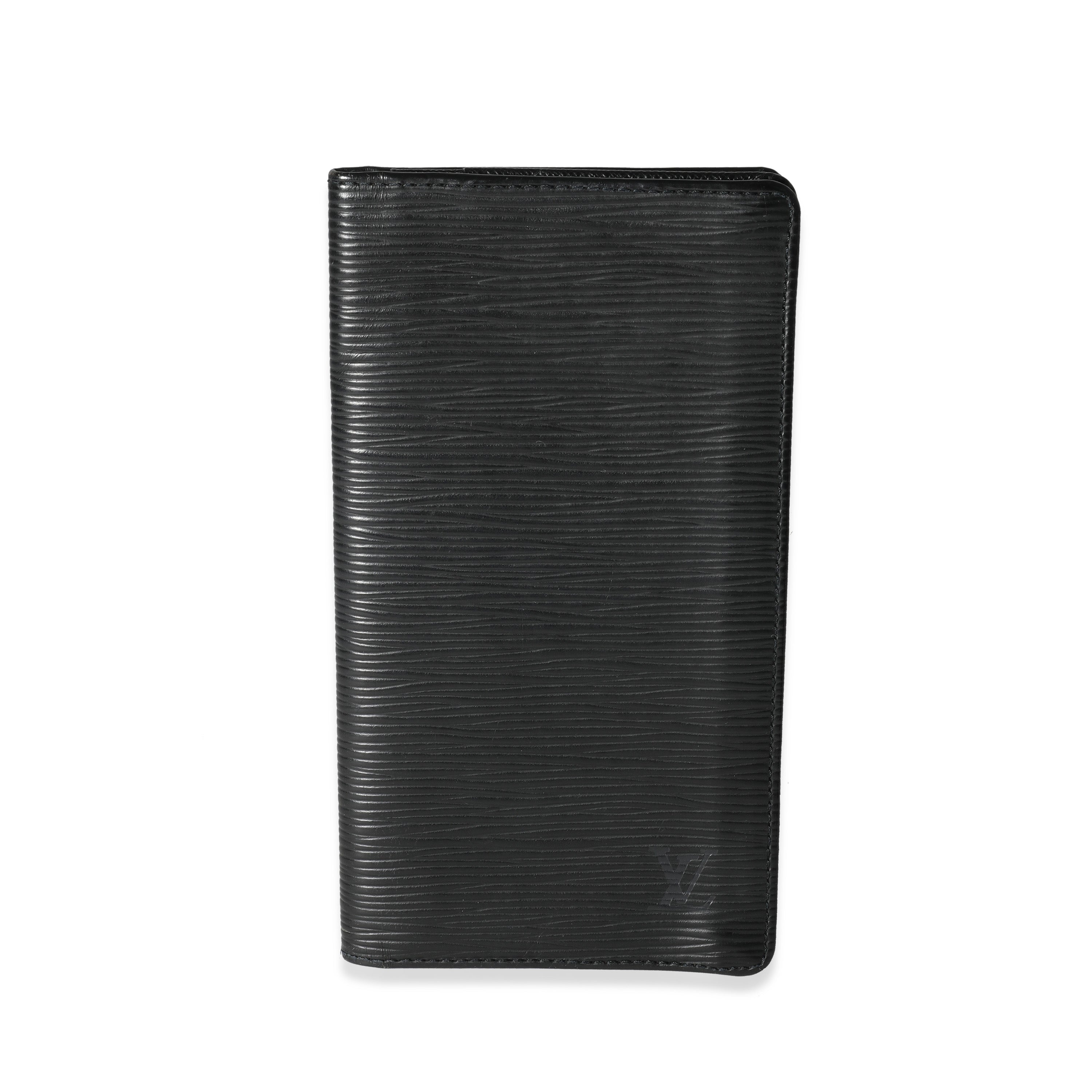 Louis Vuitton Louis Vuitton Black Epi Vertical Wallet