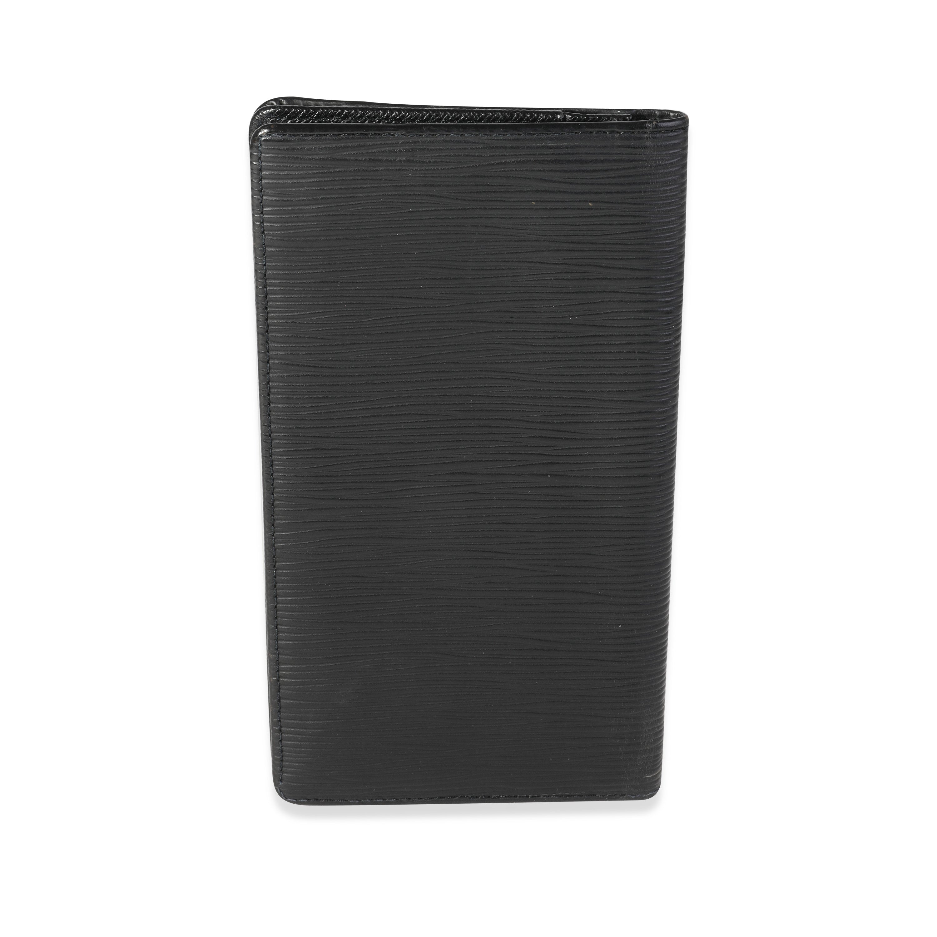 Louis Vuitton Louis Vuitton Black Epi Vertical Wallet