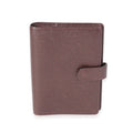 Louis Vuitton Louis Vuitton Burgundy Taiga Small Agenda Cover