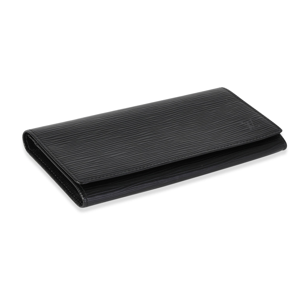 Louis Vuitton Louis Vuitton Black Epi Leather Wallet