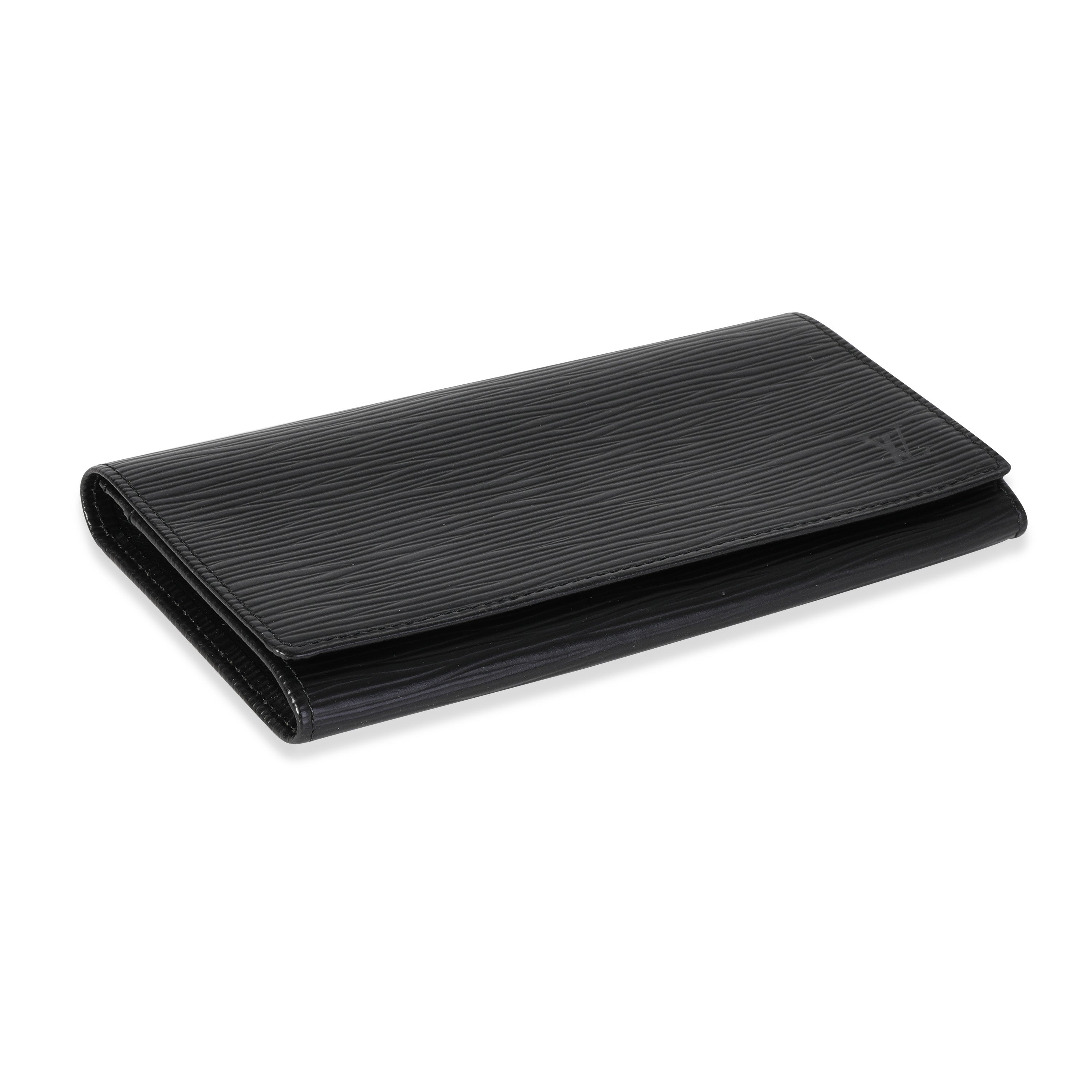 Louis Vuitton Louis Vuitton Black Epi Leather Wallet