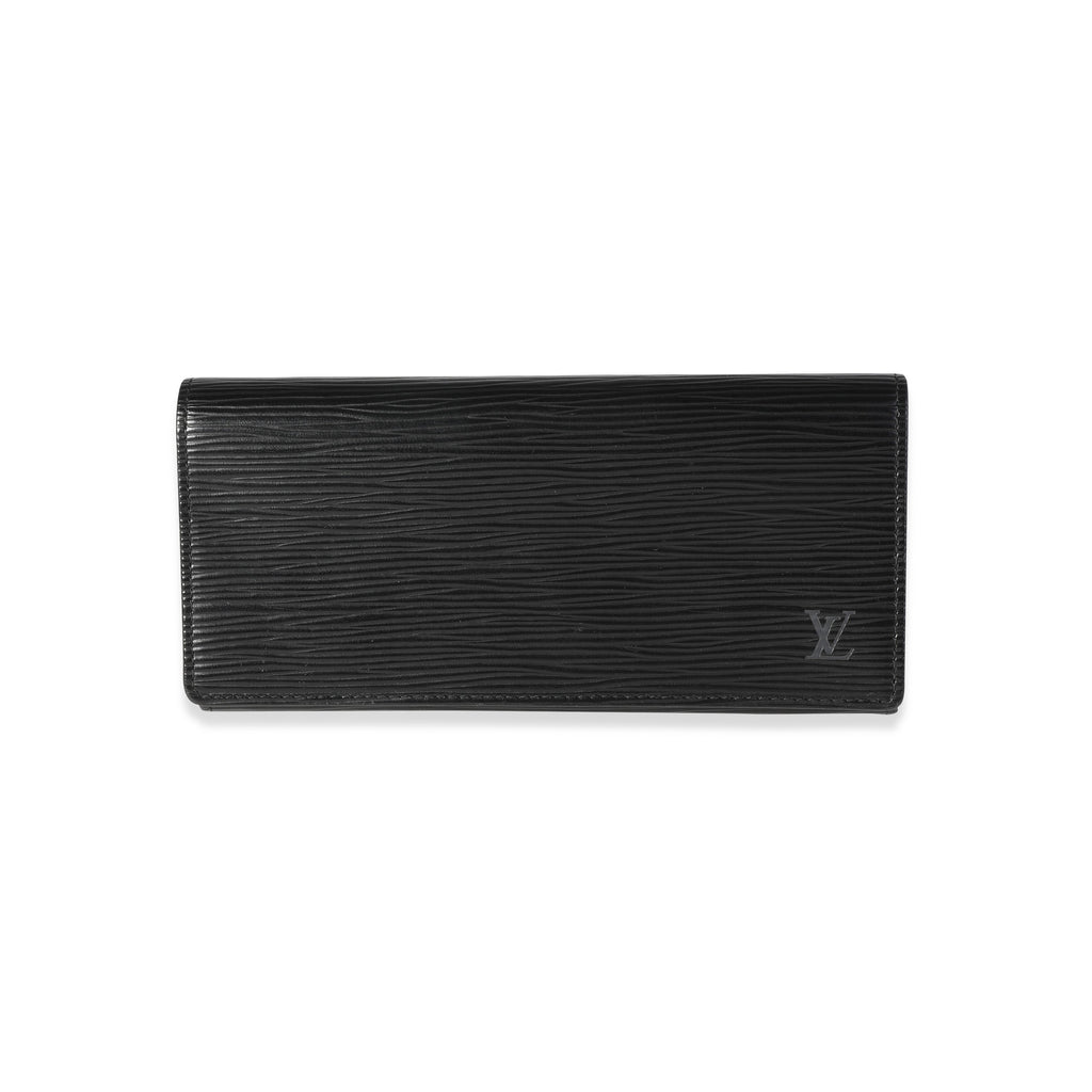 Louis Vuitton Louis Vuitton Black Epi Leather Wallet