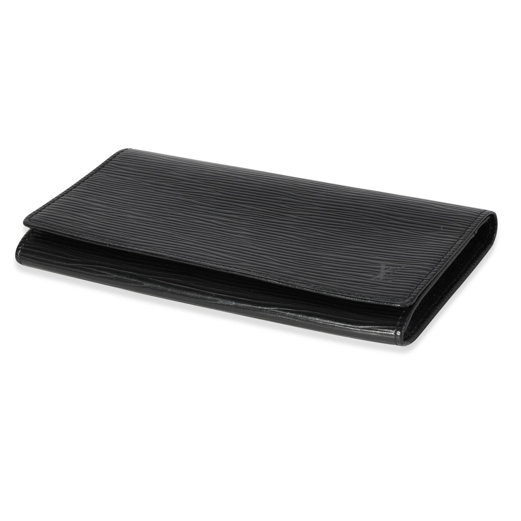 Louis Vuitton Louis Vuitton Black Epi Leather Wallet