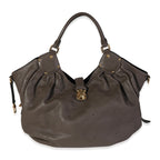 Louis Vuitton Louis Vuitton Taupe Mahina Leather XL Hobo