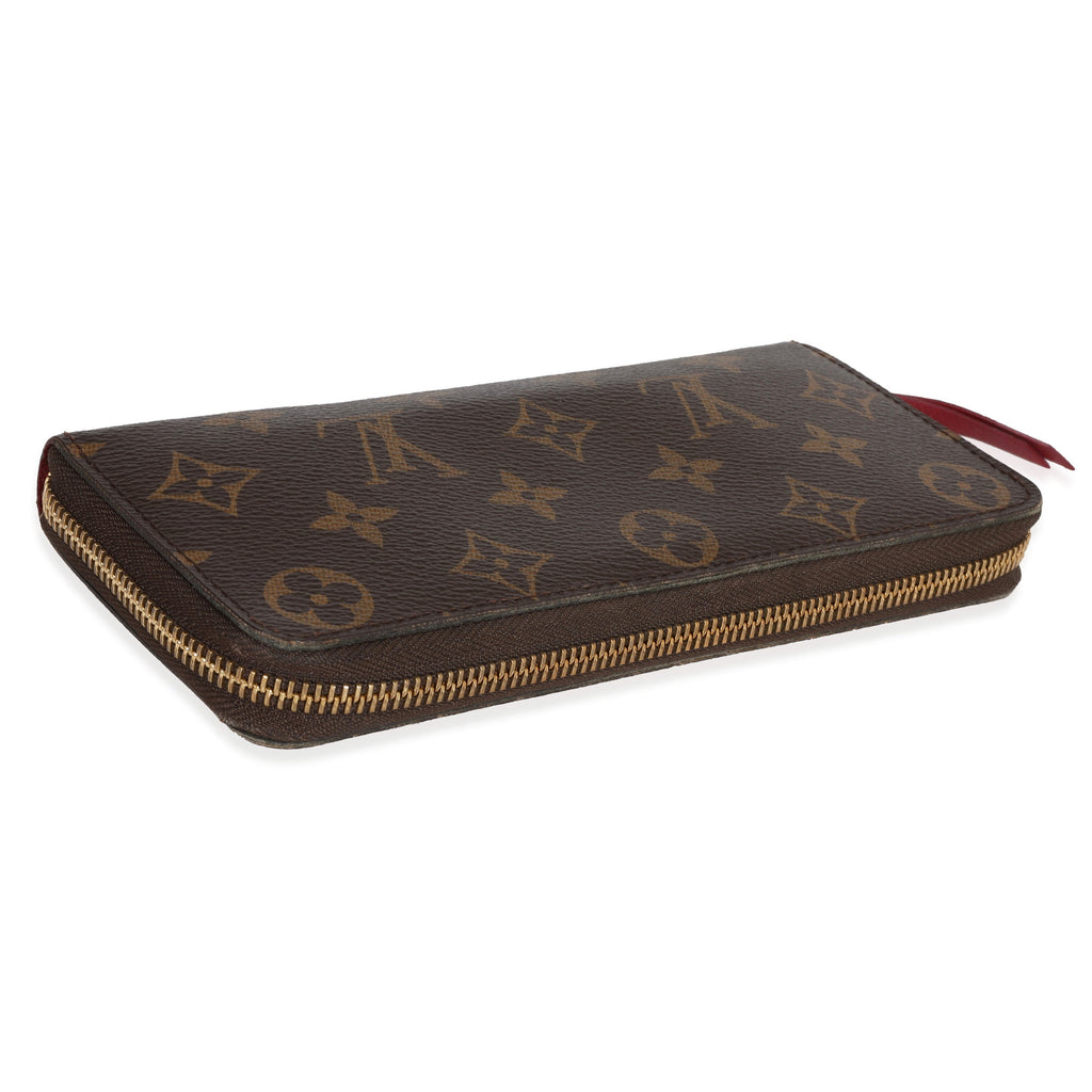 Louis Vuitton Louis Vuitton Monogram Canvas & Fuchsia Clémence Wallet