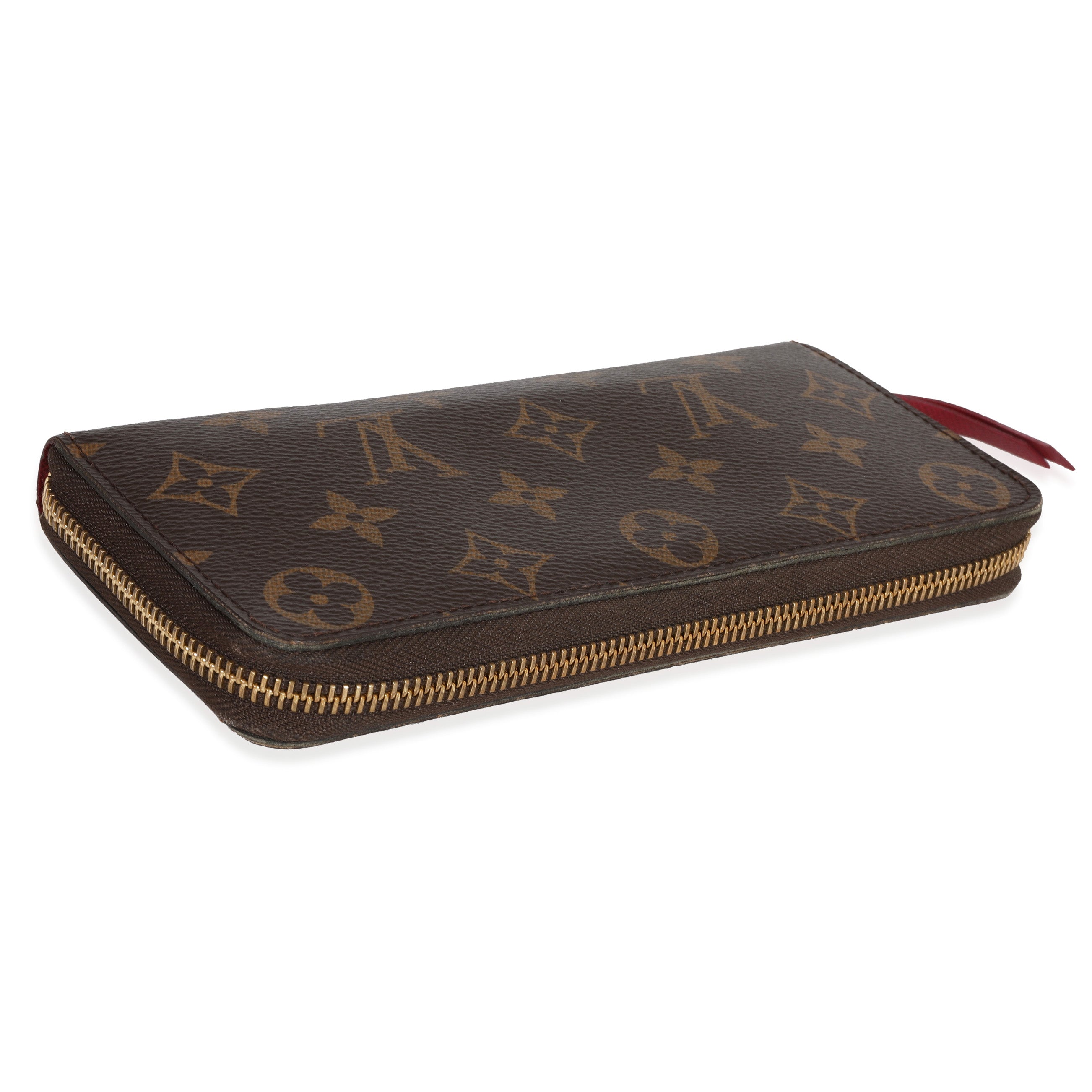 Louis Vuitton Louis Vuitton Monogram Canvas & Fuchsia Clémence Wallet