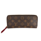 Louis Vuitton Louis Vuitton Monogram Canvas & Fuchsia Clémence Wallet
