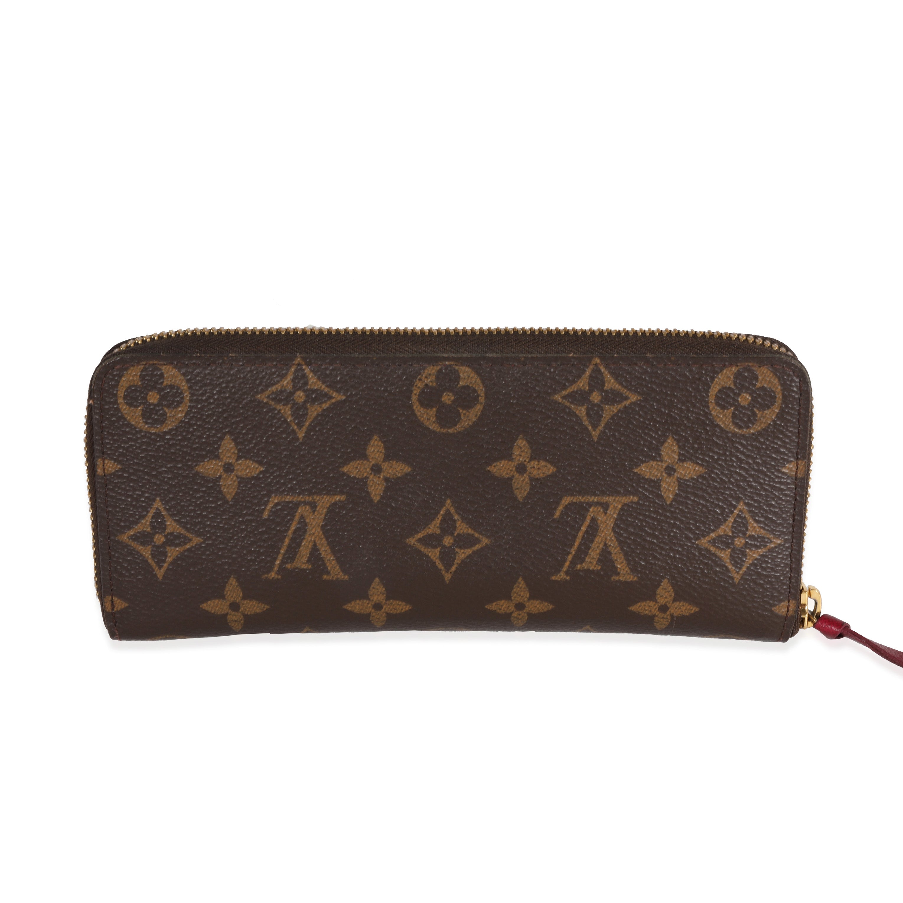 Louis Vuitton Louis Vuitton Monogram Canvas & Fuchsia Clémence Wallet
