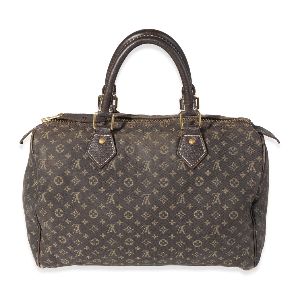 Louis Vuitton Louis Vuitton Brown Mini Lin Speedy 30