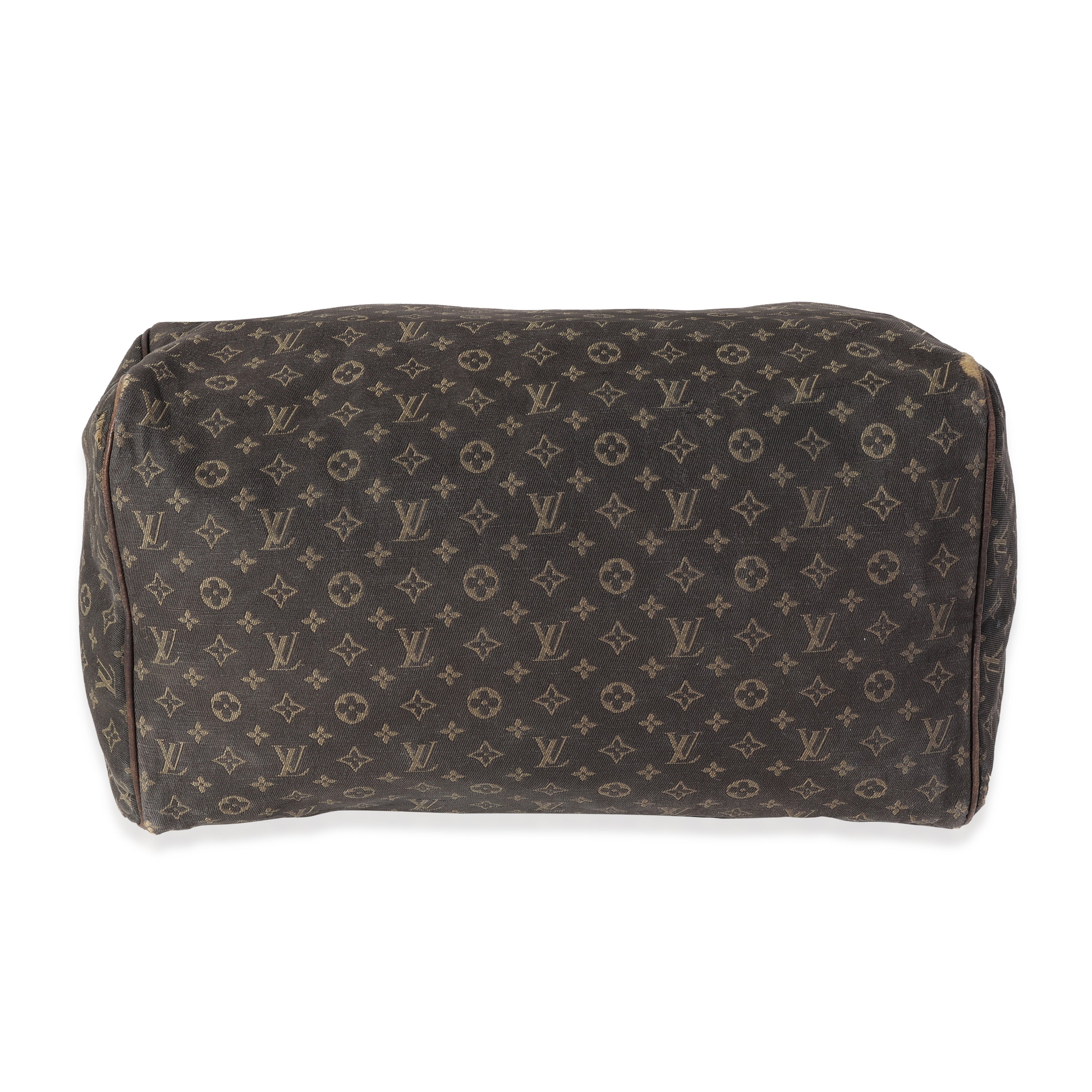 Louis Vuitton Louis Vuitton Brown Mini Lin Speedy 30