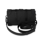 Louis Vuitton Black Monogram Embossed Taurillon Leather Soft Trunk Wallet