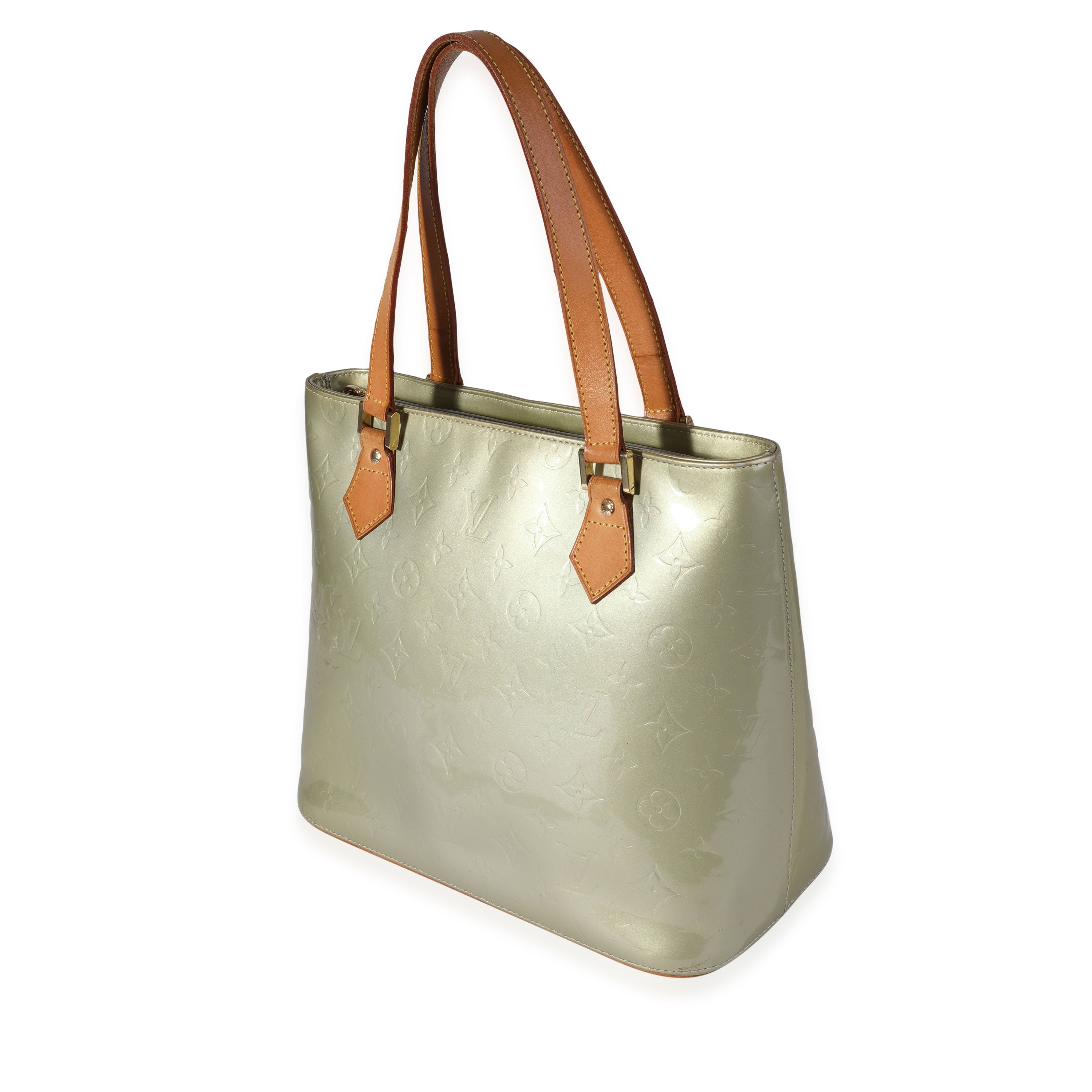 Louis Vuitton Louis Vuitton Silver Monogram Vernis Houston Tote