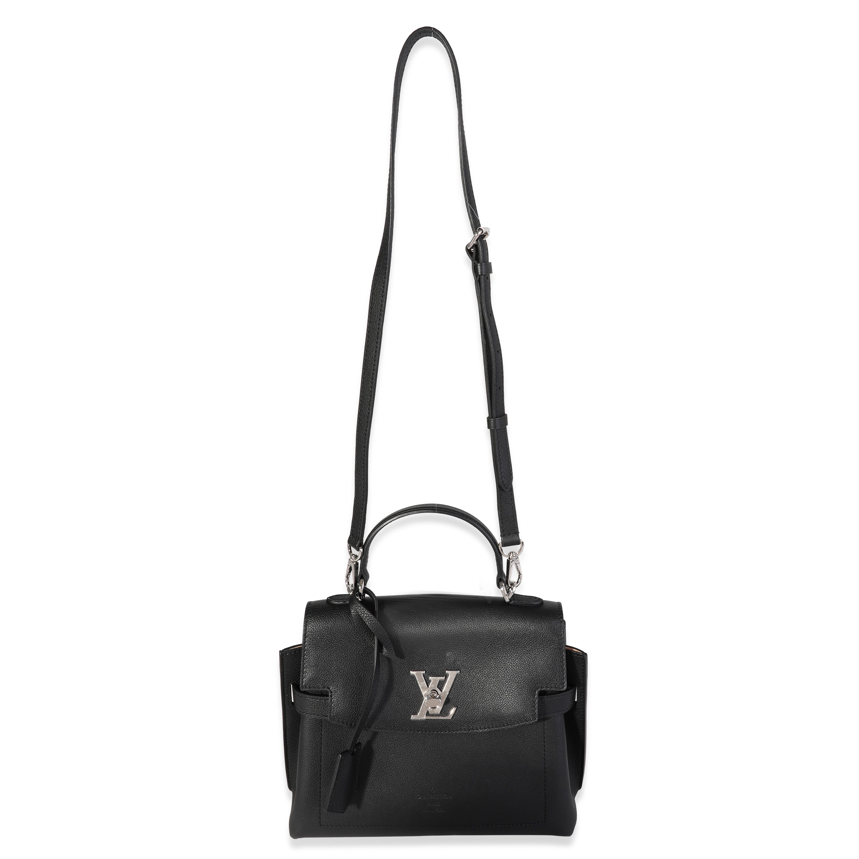 Louis Vuitton Louis Vuitton Black Soft Calfskin Lockme Ever BB