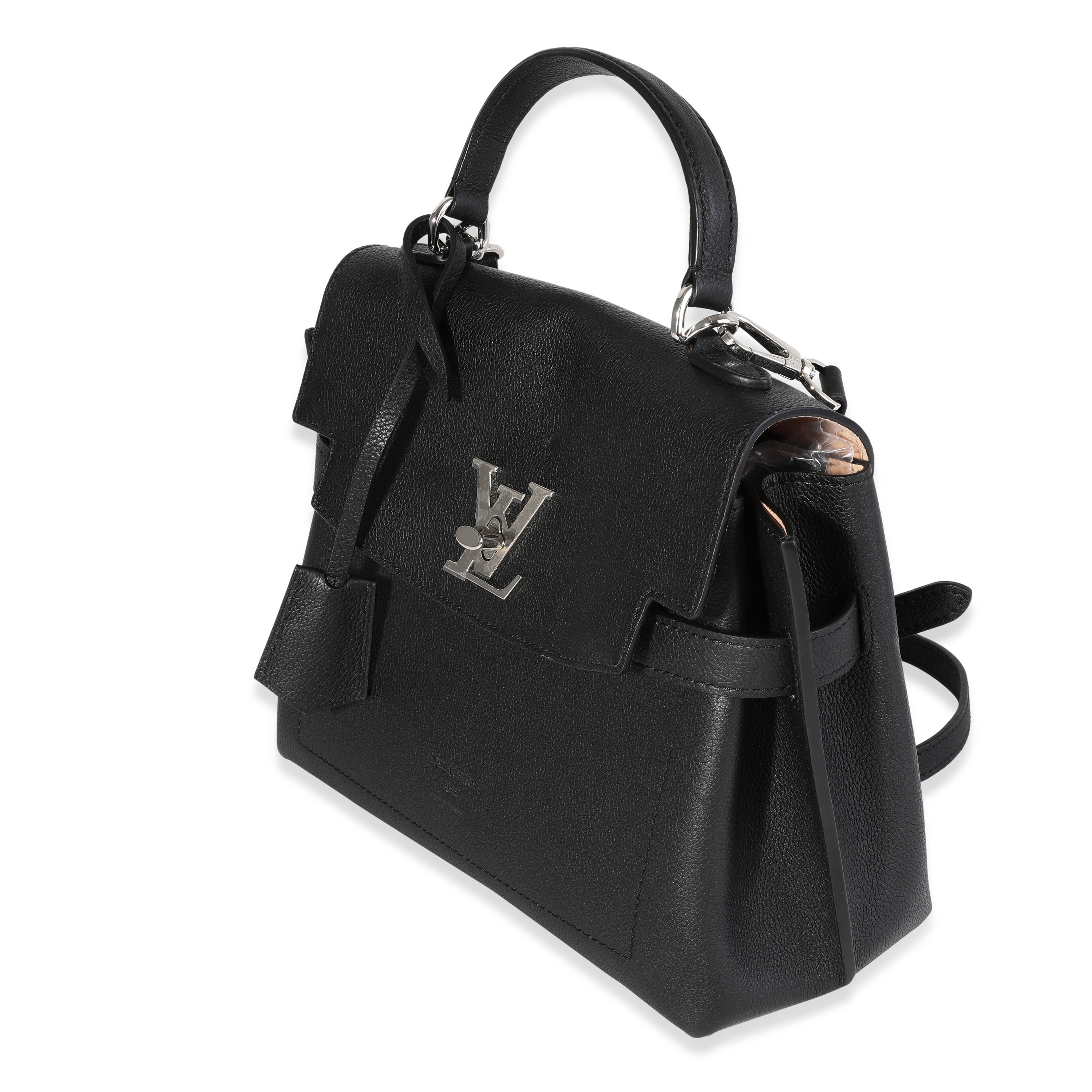 Louis Vuitton Louis Vuitton Black Soft Calfskin Lockme Ever BB